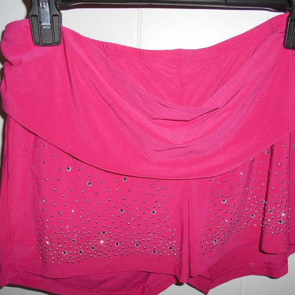 Unique 2 piece Pink Studded Outfit -- Shorts & Top Adult Size - Picture 3 of 7